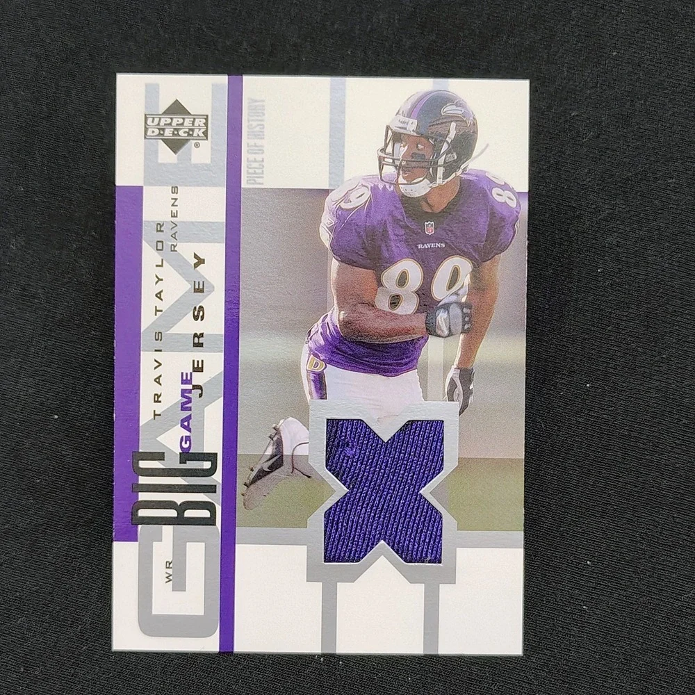 2002 Upper Deck Piece Of History Travis Taylor Big Game‎ Jersey Relic #BGJ-TT